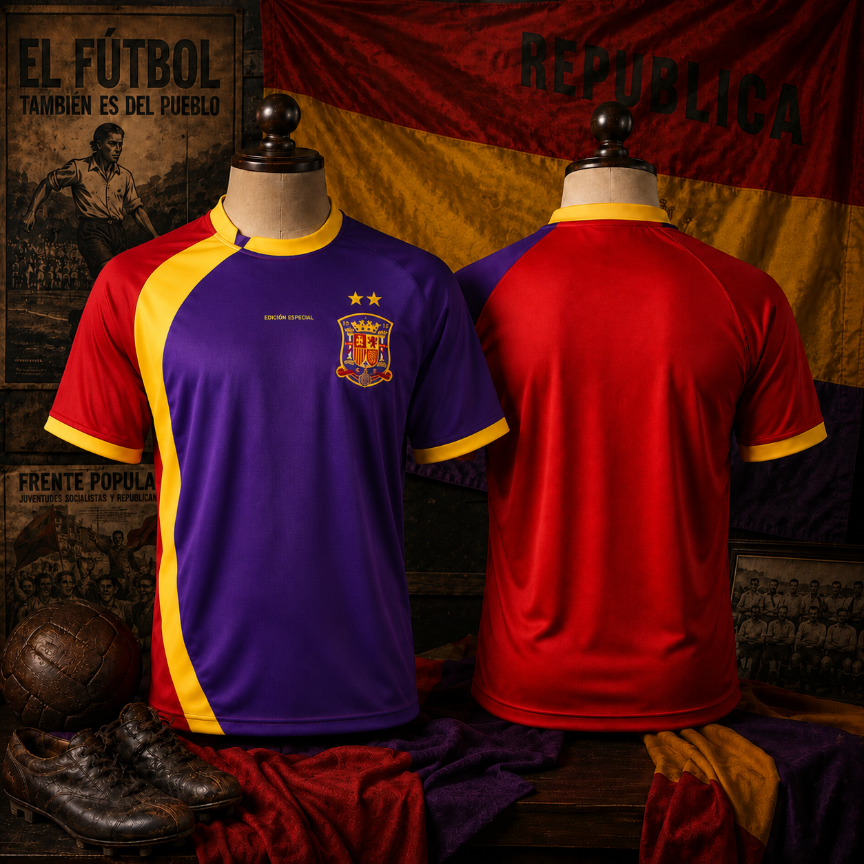 CAMISETA SELECCIÓN REPUBLICANA RETRO 2 ESTRELLAS