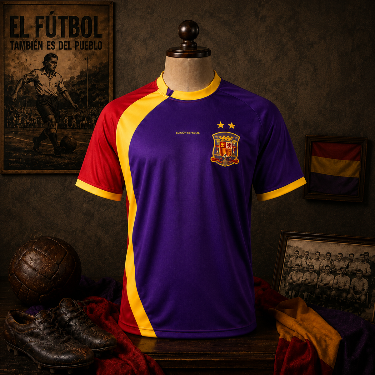 CAMISETA RETRO 2 ESTRELLAS